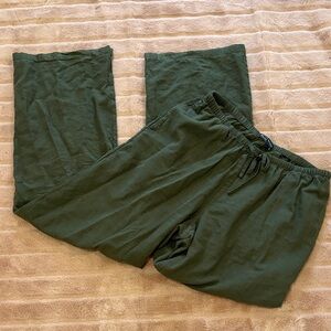 Brandy Melville Forest Green Drawstring Pants